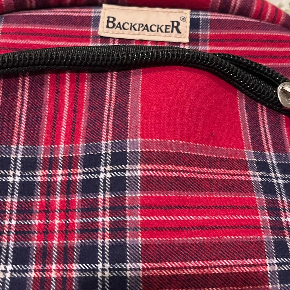 Backpacker Red Plaid Backpack - Picture 4 of 8